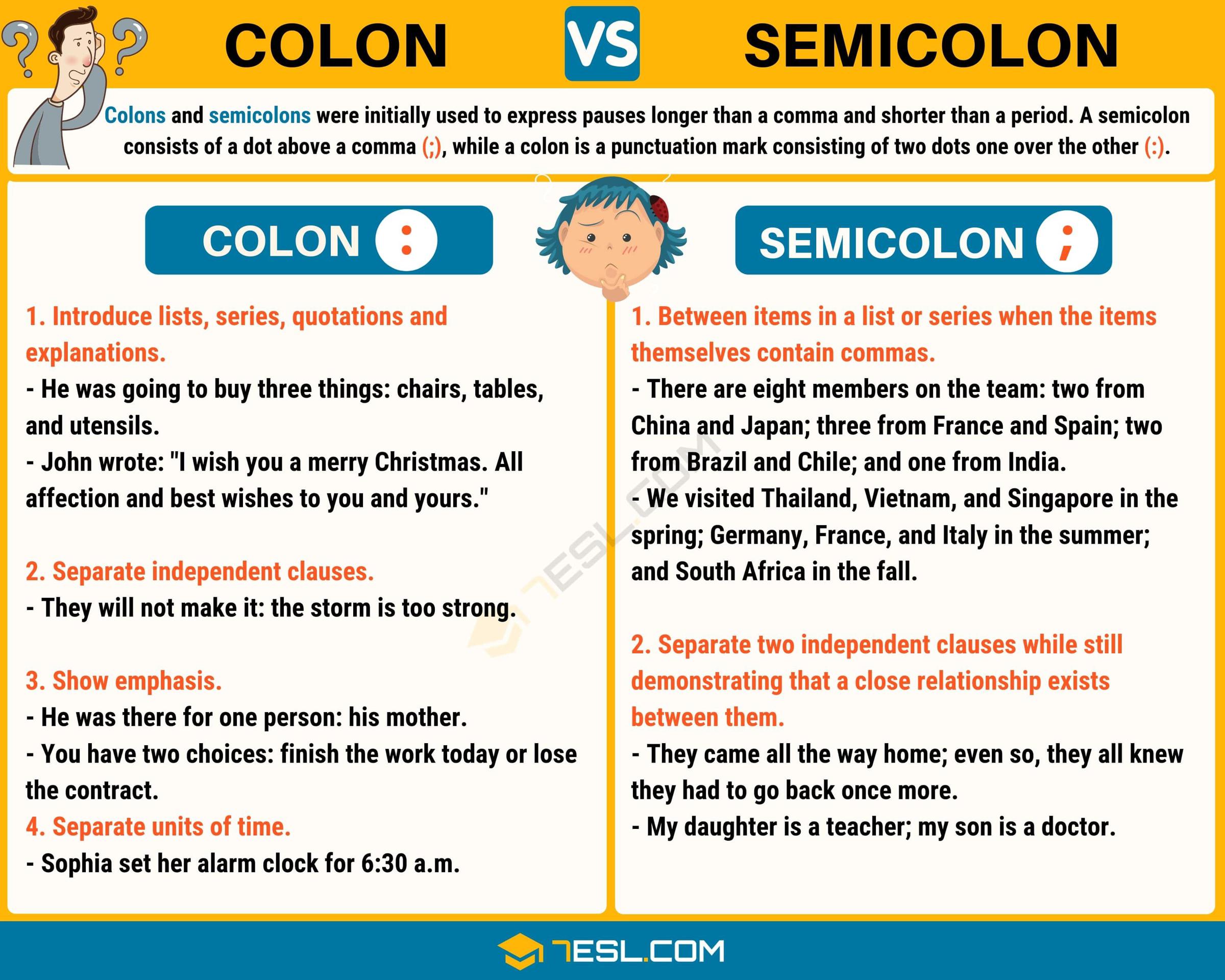 Semicolons Vs Colons Vs Dashes Clazwork